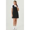 imageODODOS Modal Soft VNeck Tank Dress for Women Sleeveless Sundress Casual Relaxed Summer Dress with PocketBlack