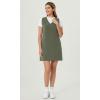 imageODODOS Modal Soft VNeck Tank Dress for Women Sleeveless Sundress Casual Relaxed Summer Dress with PocketDark Sage