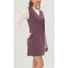 imageODODOS Modal Soft VNeck Tank Dress for Women Sleeveless Sundress Casual Relaxed Summer Dress with PocketTulipwood