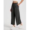 imageODODOS Modal Soft Wide Leg Cropped Pants for Women High Waist Casual Relaxed Pants with Pockets25 InseamClassic Black