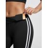 imageODODOS ODLIFT Compression Leggings for Women 25quot  28quot High Waist Workout Yoga PantsPiping Black