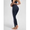 imageODODOS ODLIFT Compression Leggings for Women 25quot  28quot High Waist Workout Yoga PantsPiping Deep Navy