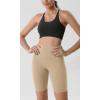 imageODODOS ODLIFT Compression Shorts for Women 4quot  6quot  8quot  10quot High Waist Workout Biker Shorts with Inner PocketBeige