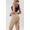 imageODODOS ODLIFT Compression Shorts for Women 4quot  6quot  8quot  10quot High Waist Workout Biker Shorts with Inner PocketBeige