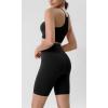imageODODOS ODLIFT Compression Shorts for Women 4quot  6quot  8quot  10quot High Waist Workout Biker Shorts with Inner PocketBlack