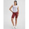 imageODODOS ODLIFT Compression Shorts for Women 4quot  6quot  8quot  10quot High Waist Workout Biker Shorts with Inner PocketBrick Red