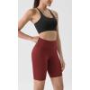 imageODODOS ODLIFT Compression Shorts for Women 4quot  6quot  8quot  10quot High Waist Workout Biker Shorts with Inner PocketBrick Red