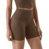 imageODODOS ODLIFT Compression Shorts for Women 4quot  6quot  8quot  10quot High Waist Workout Biker Shorts with Inner PocketBrunette