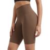 imageODODOS ODLIFT Compression Shorts for Women 4quot  6quot  8quot  10quot High Waist Workout Biker Shorts with Inner PocketBrunette