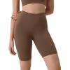 imageODODOS ODLIFT Compression Shorts for Women 4quot  6quot  8quot  10quot High Waist Workout Biker Shorts with Inner PocketBrunette