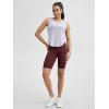 imageODODOS ODLIFT Compression Shorts for Women 4quot  6quot  8quot  10quot High Waist Workout Biker Shorts with Inner PocketBurgundy