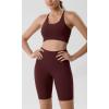 imageODODOS ODLIFT Compression Shorts for Women 4quot  6quot  8quot  10quot High Waist Workout Biker Shorts with Inner PocketBurgundy