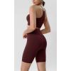 imageODODOS ODLIFT Compression Shorts for Women 4quot  6quot  8quot  10quot High Waist Workout Biker Shorts with Inner PocketBurgundy