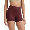 imageODODOS ODLIFT Compression Shorts for Women 4quot  6quot  8quot  10quot High Waist Workout Biker Shorts with Inner PocketBurgundy