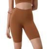 imageODODOS ODLIFT Compression Shorts for Women 4quot  6quot  8quot  10quot High Waist Workout Biker Shorts with Inner PocketCaramel