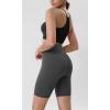 imageODODOS ODLIFT Compression Shorts for Women 4quot  6quot  8quot  10quot High Waist Workout Biker Shorts with Inner PocketCharcoal