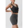 imageODODOS ODLIFT Compression Shorts for Women 4quot  6quot  8quot  10quot High Waist Workout Biker Shorts with Inner PocketCharcoal