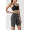 imageODODOS ODLIFT Compression Shorts for Women 4quot  6quot  8quot  10quot High Waist Workout Biker Shorts with Inner PocketCharcoal