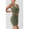 imageODODOS ODLIFT Compression Shorts for Women 4quot  6quot  8quot  10quot High Waist Workout Biker Shorts with Inner PocketDark Olive