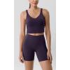 imageODODOS ODLIFT Compression Shorts for Women 4quot  6quot  8quot  10quot High Waist Workout Biker Shorts with Inner PocketDark Purple