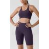 imageODODOS ODLIFT Compression Shorts for Women 4quot  6quot  8quot  10quot High Waist Workout Biker Shorts with Inner PocketDark Purple