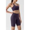 imageODODOS ODLIFT Compression Shorts for Women 4quot  6quot  8quot  10quot High Waist Workout Biker Shorts with Inner PocketDark Purple