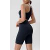 imageODODOS ODLIFT Compression Shorts for Women 4quot  6quot  8quot  10quot High Waist Workout Biker Shorts with Inner PocketDeep Navy