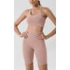 imageODODOS ODLIFT Compression Shorts for Women 4quot  6quot  8quot  10quot High Waist Workout Biker Shorts with Inner PocketDusty Pink