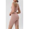 imageODODOS ODLIFT Compression Shorts for Women 4quot  6quot  8quot  10quot High Waist Workout Biker Shorts with Inner PocketDusty Pink