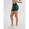 imageODODOS ODLIFT Compression Shorts for Women 4quot  6quot  8quot  10quot High Waist Workout Biker Shorts with Inner PocketForest Teal