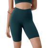 imageODODOS ODLIFT Compression Shorts for Women 4quot  6quot  8quot  10quot High Waist Workout Biker Shorts with Inner PocketForest Teal