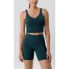 imageODODOS ODLIFT Compression Shorts for Women 4quot  6quot  8quot  10quot High Waist Workout Biker Shorts with Inner PocketForest Teal