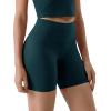imageODODOS ODLIFT Compression Shorts for Women 4quot  6quot  8quot  10quot High Waist Workout Biker Shorts with Inner PocketForest Teal