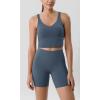 imageODODOS ODLIFT Compression Shorts for Women 4quot  6quot  8quot  10quot High Waist Workout Biker Shorts with Inner PocketInk Blue