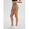 imageODODOS ODLIFT Compression Shorts for Women 4quot  6quot  8quot  10quot High Waist Workout Biker Shorts with Inner PocketLight Brown