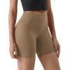 imageODODOS ODLIFT Compression Shorts for Women 4quot  6quot  8quot  10quot High Waist Workout Biker Shorts with Inner PocketLight Brown
