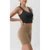 imageODODOS ODLIFT Compression Shorts for Women 4quot  6quot  8quot  10quot High Waist Workout Biker Shorts with Inner PocketLight Brown
