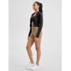 imageODODOS ODLIFT Compression Shorts for Women 4quot  6quot  8quot  10quot High Waist Workout Biker Shorts with Inner PocketLight Brown