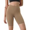imageODODOS ODLIFT Compression Shorts for Women 4quot  6quot  8quot  10quot High Waist Workout Biker Shorts with Inner PocketLight Brown