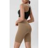 imageODODOS ODLIFT Compression Shorts for Women 4quot  6quot  8quot  10quot High Waist Workout Biker Shorts with Inner PocketLight Brown