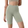 imageODODOS ODLIFT Compression Shorts for Women 4quot  6quot  8quot  10quot High Waist Workout Biker Shorts with Inner PocketLime Stone