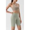 imageODODOS ODLIFT Compression Shorts for Women 4quot  6quot  8quot  10quot High Waist Workout Biker Shorts with Inner PocketLime Stone