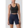imageODODOS ODLIFT Compression Shorts for Women 4quot  6quot  8quot  10quot High Waist Workout Biker Shorts with Inner PocketNavy