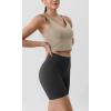 imageODODOS ODLIFT Compression Shorts for Women 4quot  6quot  8quot  10quot High Waist Workout Biker Shorts with Inner PocketOnyx Black