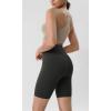imageODODOS ODLIFT Compression Shorts for Women 4quot  6quot  8quot  10quot High Waist Workout Biker Shorts with Inner PocketOnyx Black