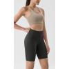 imageODODOS ODLIFT Compression Shorts for Women 4quot  6quot  8quot  10quot High Waist Workout Biker Shorts with Inner PocketOnyx Black