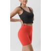 imageODODOS ODLIFT Compression Shorts for Women 4quot  6quot  8quot  10quot High Waist Workout Biker Shorts with Inner PocketOrange Red