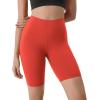 imageODODOS ODLIFT Compression Shorts for Women 4quot  6quot  8quot  10quot High Waist Workout Biker Shorts with Inner PocketOrange Red