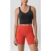 imageODODOS ODLIFT Compression Shorts for Women 4quot  6quot  8quot  10quot High Waist Workout Biker Shorts with Inner PocketOrange Red