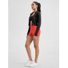 imageODODOS ODLIFT Compression Shorts for Women 4quot  6quot  8quot  10quot High Waist Workout Biker Shorts with Inner PocketOrange Red